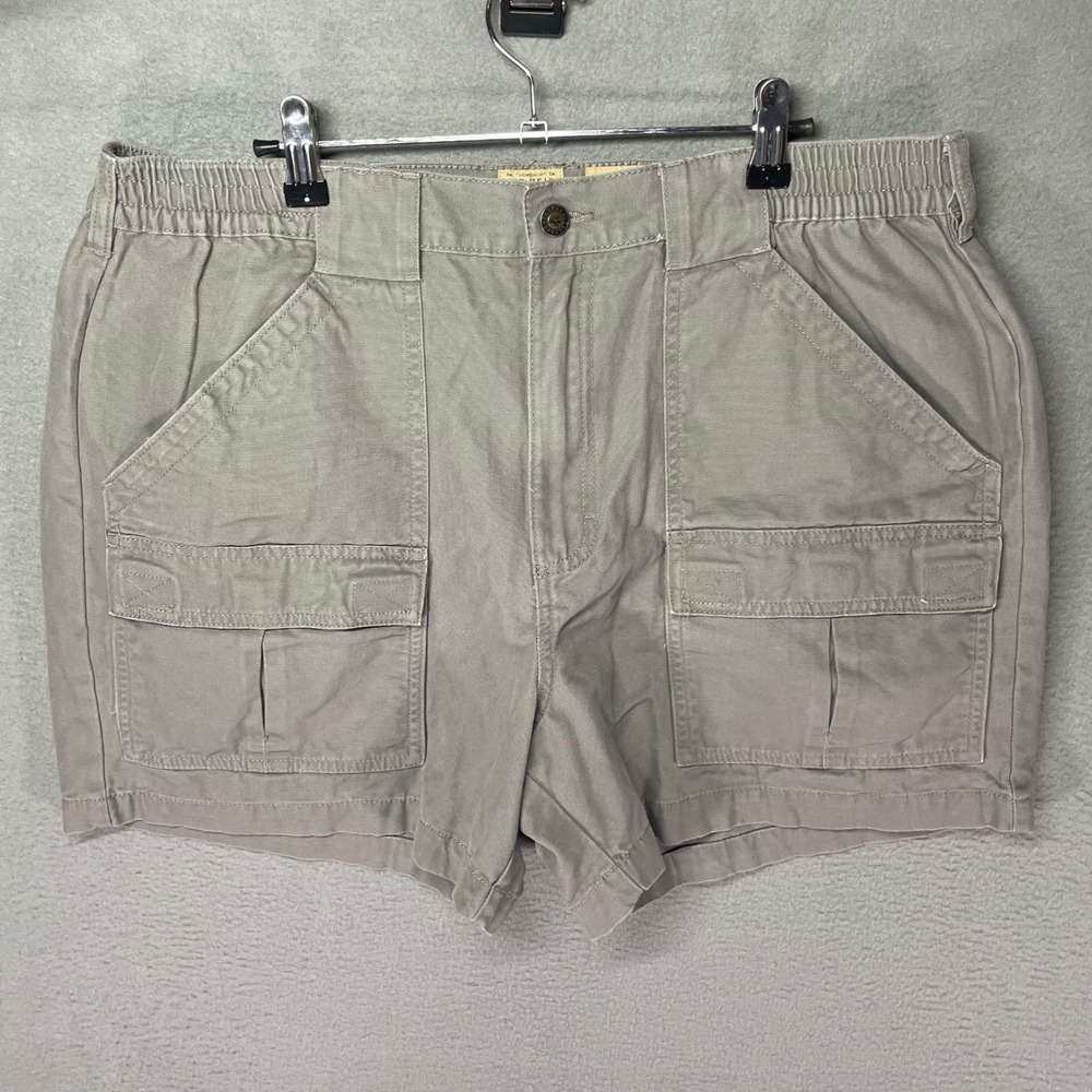 RedHead Cargo Shorts Mens 38 Khaki Elastic Waist‎ Utility Outdoor 612RH31215